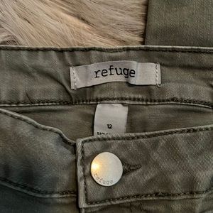 Light green refuge women's jeans vintage side 12 skinny jeans